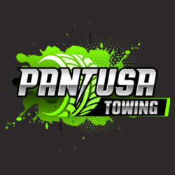 Pantusa Towing - Unisex Triblend Three-Quarter Sleeve Raglan w/ Back Design